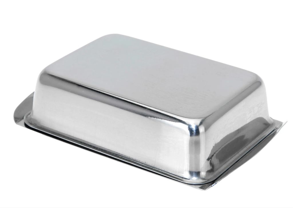 Excellent Houseware Ölpfanne, Edelstahl, 16x10x4 cm, Silber Produktbild 