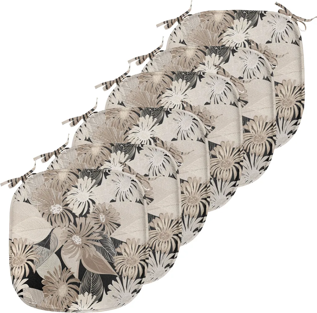 Set de 6 Coussins pour Chaise de Salle à Manger et Cuisine Intérieur