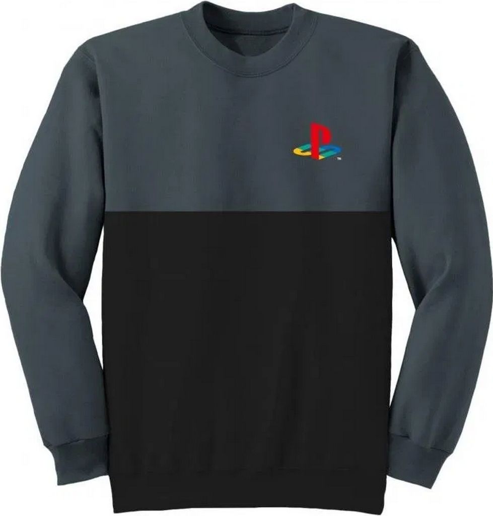 Playstation - Sweatshirt für Herren/Damen Uni HE3379 (M) (Schwarz/Holzkohle)