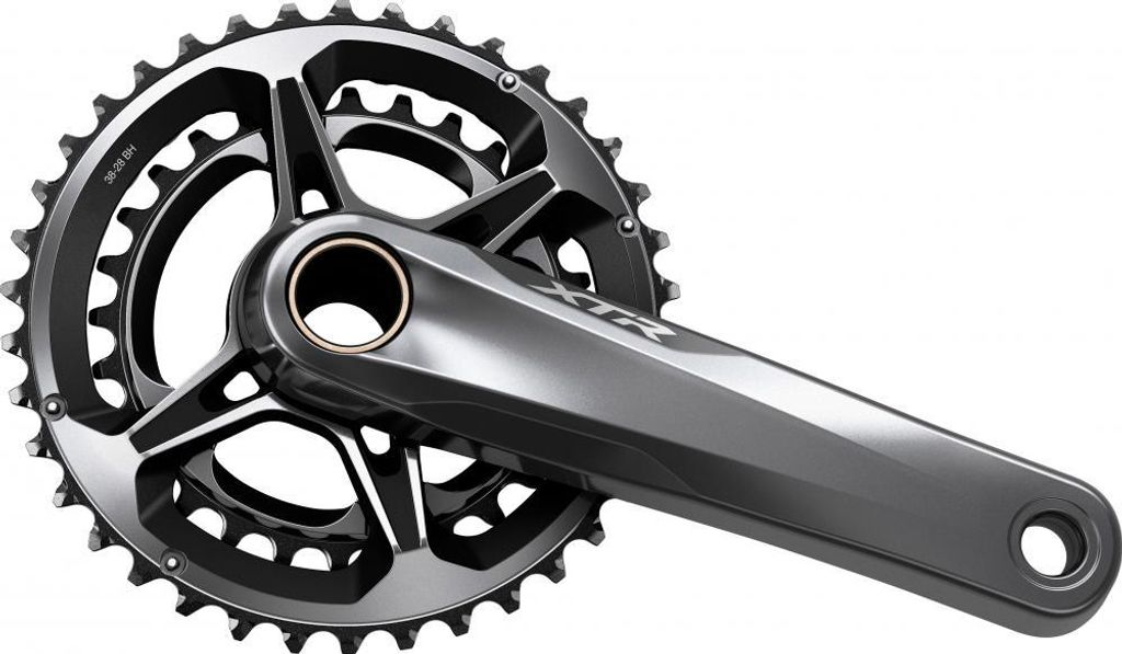 SHIMANO Kurbelgarnitur XTR FC-M9120-B2 Kurbelgarnitur - 12-fach, 165 mm, 38-2...