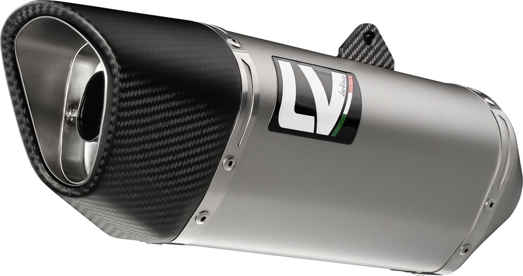 LeoVince Endschalldämpfer LV-14 R mit Zulassung, Edelstahl, Carbon Kappe & Hitzeschild kompatibel mit Kawasaki Z 900 A2 2018 - 2026 / Z 900 2017 -...