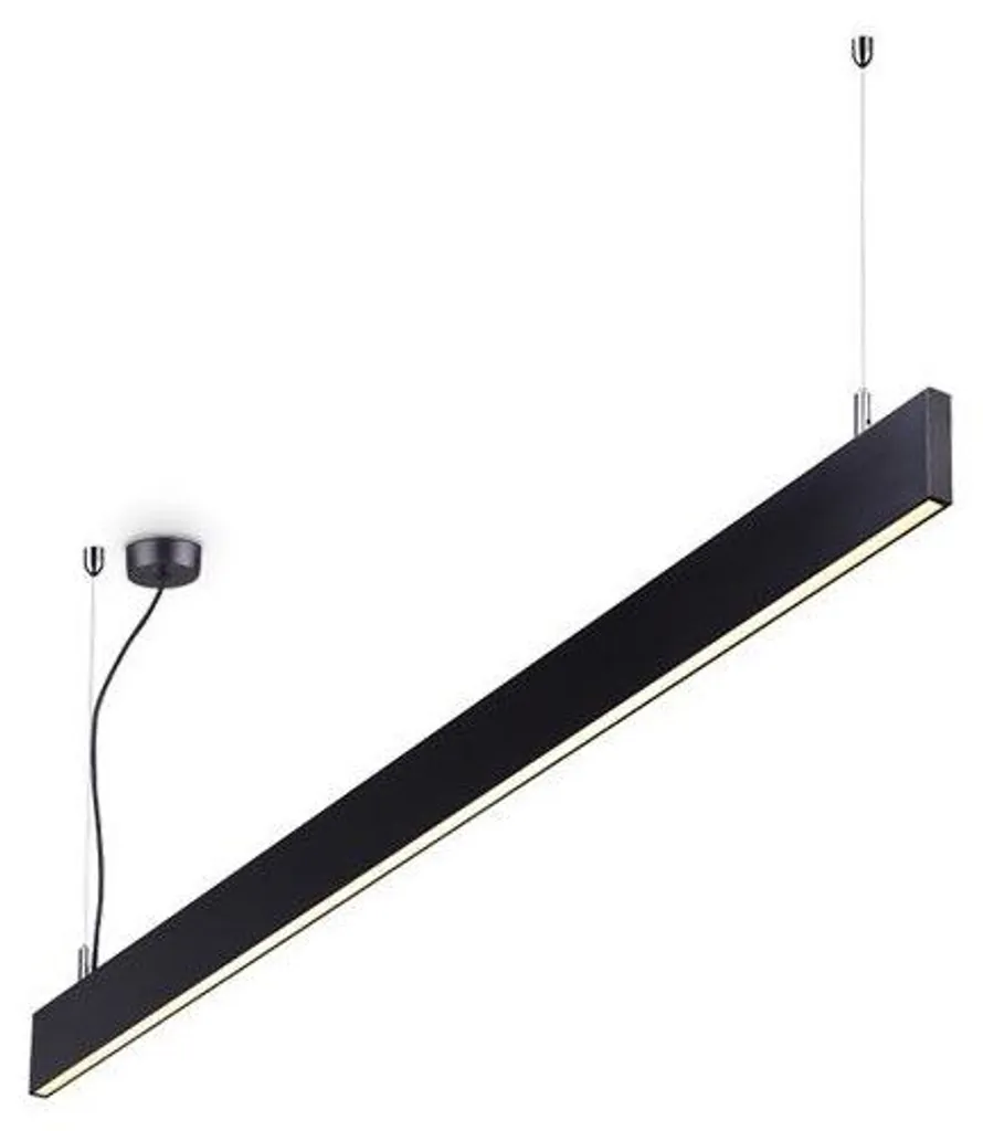 Suspension Linus LED 32W Noire : Éclairage Puissant pour Pièces Sombres