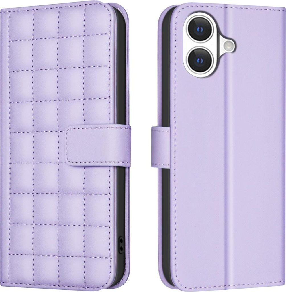 iPhone 17 Hülle - BINFEN Square Color Klapphülle - Lavendel