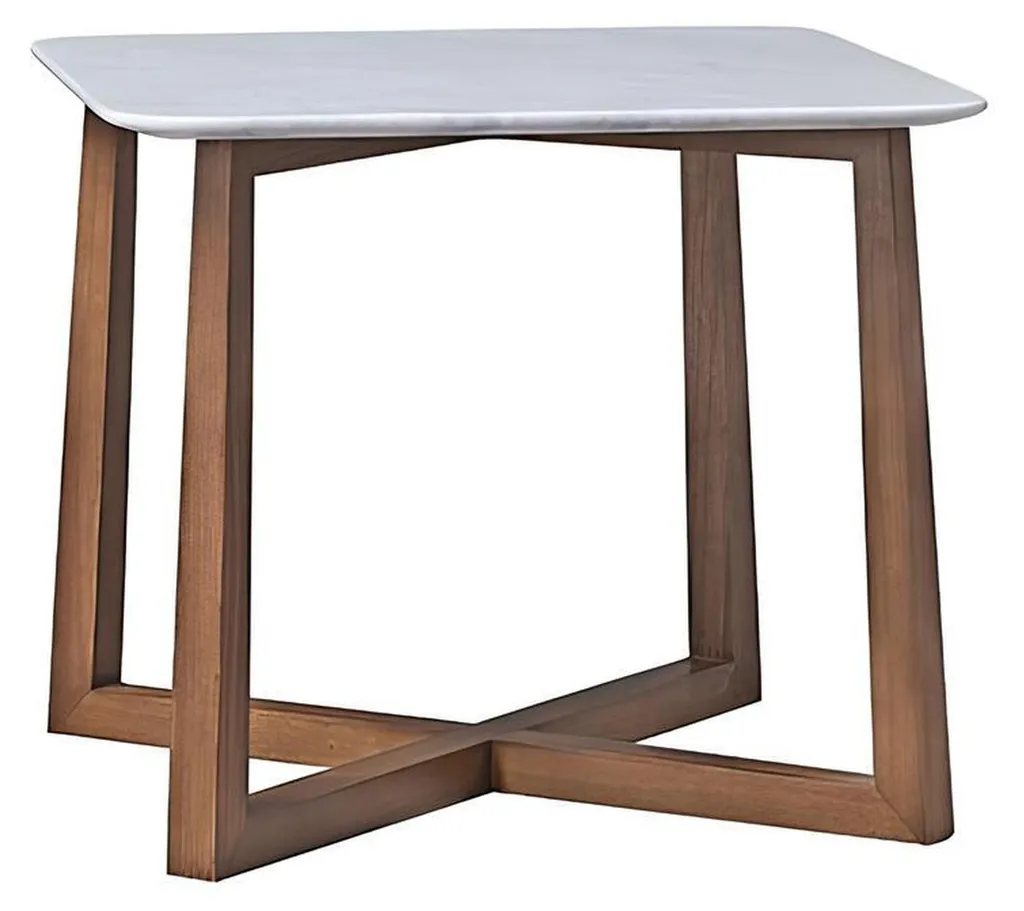 Table d'appoint stable 51 cm effet granit : fini le manque de place