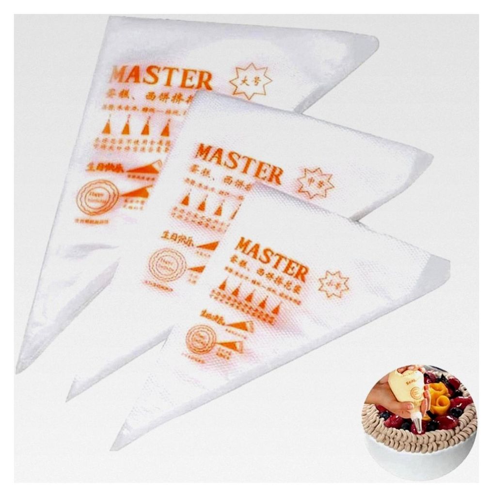 300 Stück Einweg-Spritzbeutel, 3 Größen, Spritzbeutel für Dekoration von Keksen, Kuchen und n zu Hause
