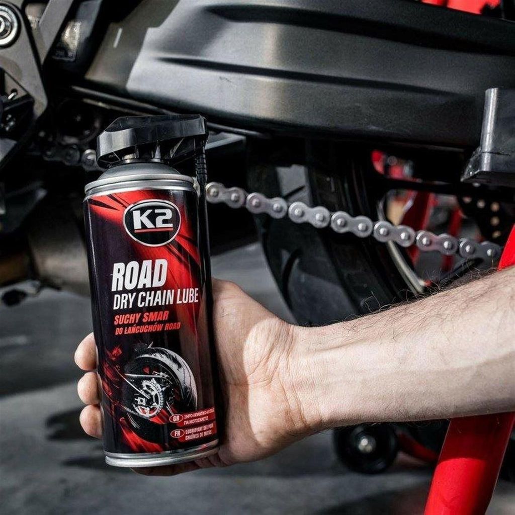 K2 ROAD DRY CHAIN LUBE 400 ml - Trockenschmiermittel für Motorradketten