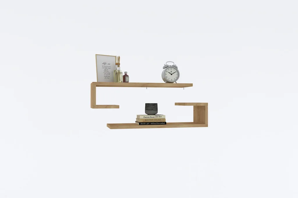 Étagère murale Eldo robuste pour petits espaces chêne saphir 60 cm - 2