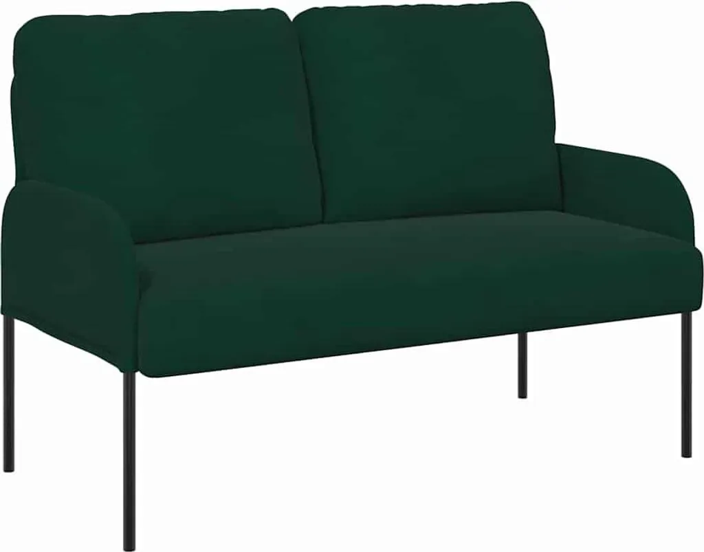 Divanetto 2 Posti Verde Scuro vidaXL 110 cm | Arredo Cozy