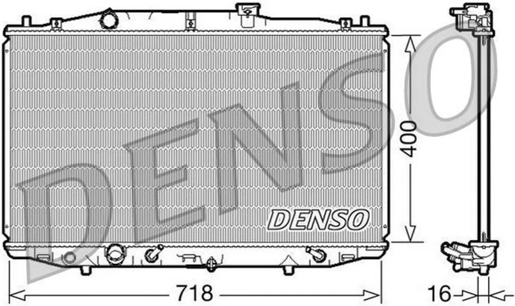Radiateur DENSO DRM40024 pour Accord VII - Qualité OE 19010RAAA51