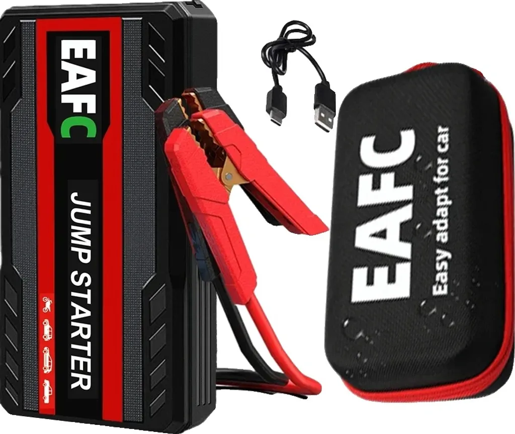 Avviatore Emergenza Auto 2000A Booster Professionale 12V con Custodia