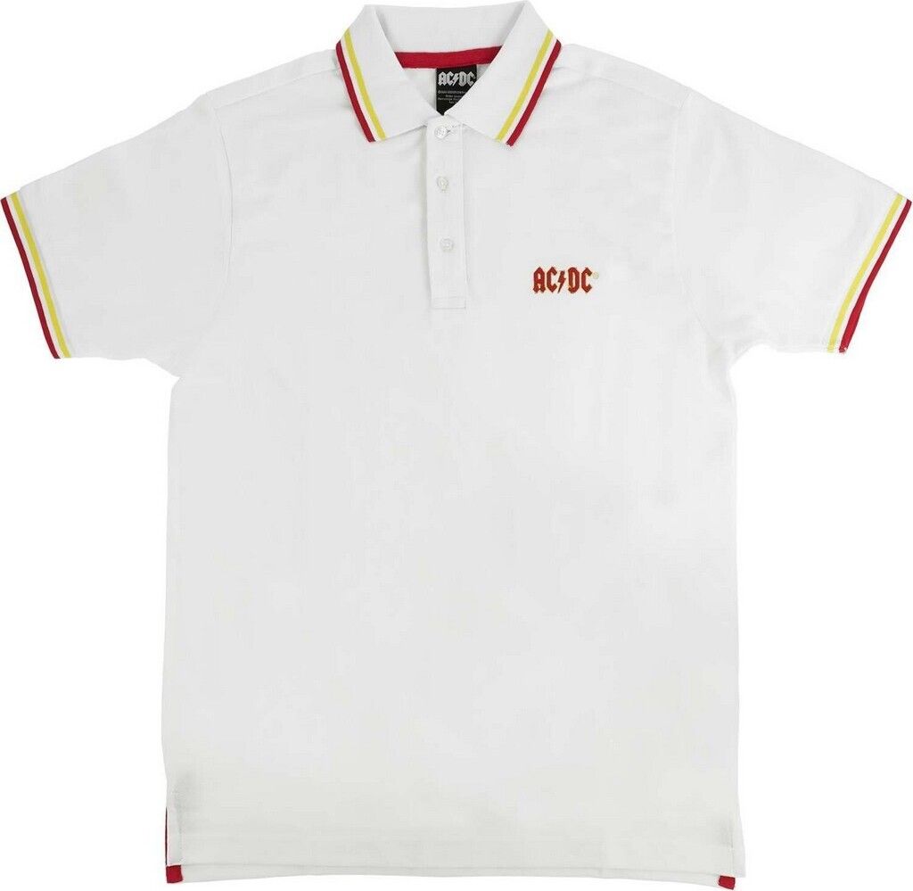AC/DC - "Classic" Poloshirt für Herren/Damen Uni RO721 (S) (Weiß)