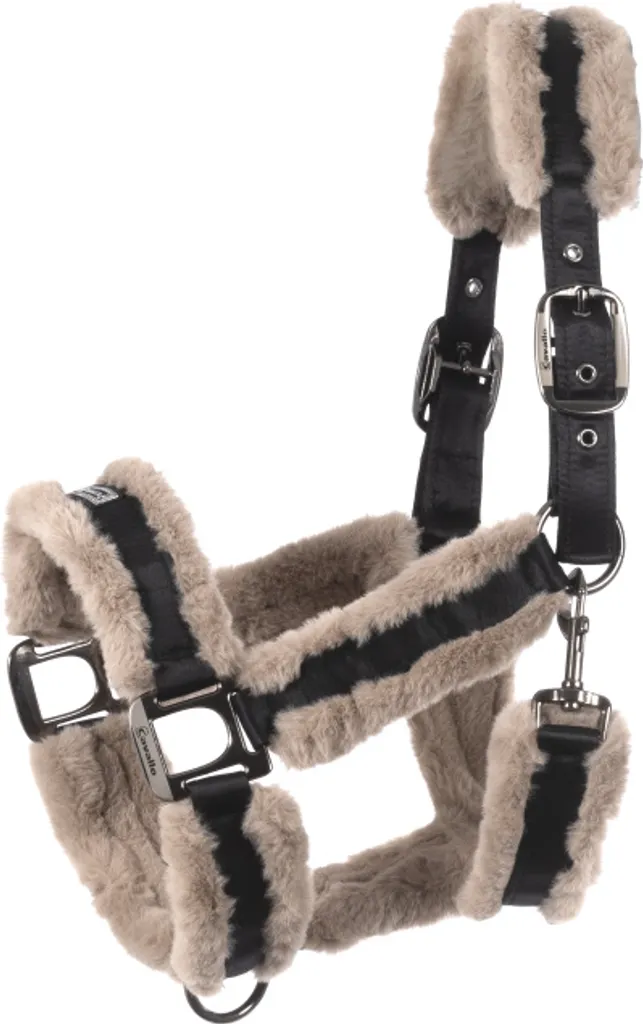 Licol satin noir Cavallo Juno confort doux Horsefashion 2024 taille WB