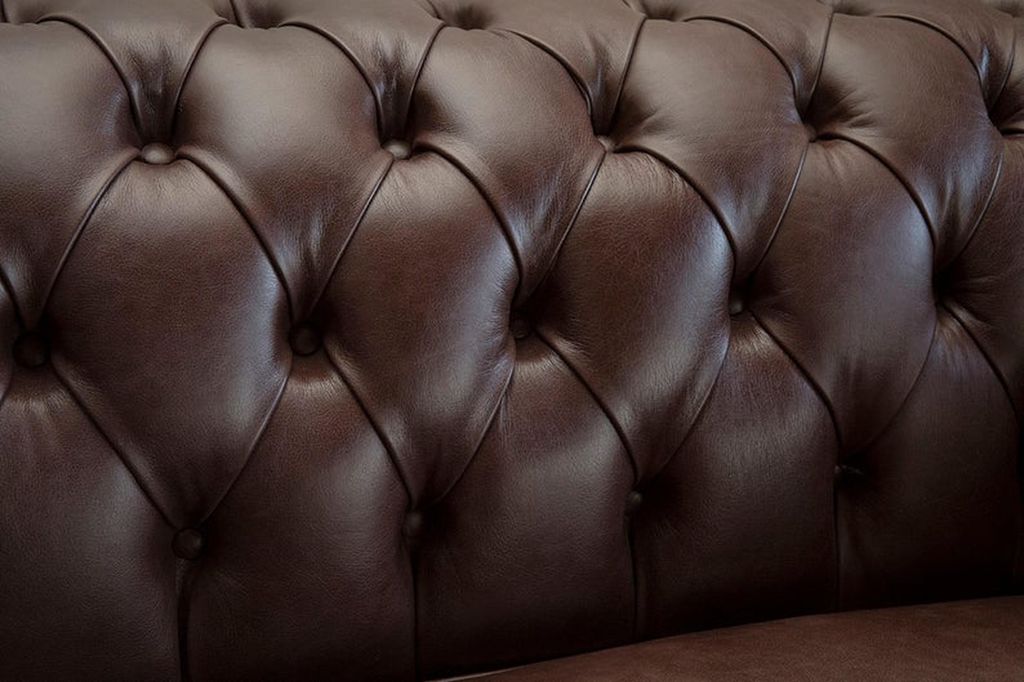 Chesterfield Kunstleder Design Polster Sofa Luxus Couch Klassische Sofa 3 Sitzer