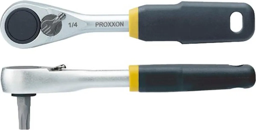 Clé cliquet 1/4" Proxxon pour visser en zone étroite tête 23 x 12 mm