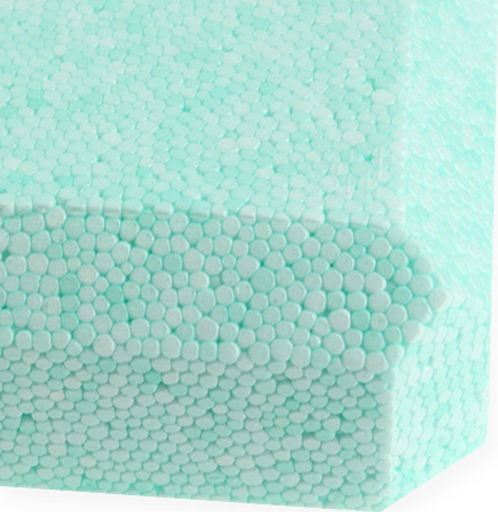 Styropor Trockenfloristik Platte 50x25x4cm hellgrün