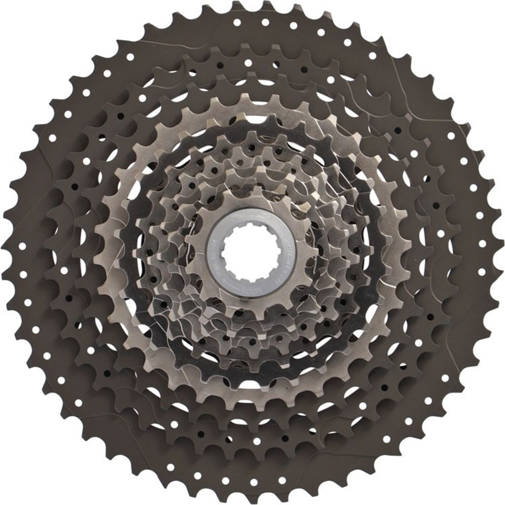 XLC Zahnkranz-Kassette, 12-fach (11-13-15-17-19-21-24-28-32-36-42-51), Shimano/SRAM, silber/grau