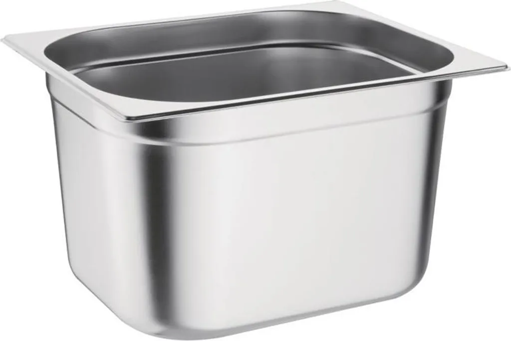 Vogue Contenitore Inox GN 1/2 Profondità 20cm - Acciaio Professionale