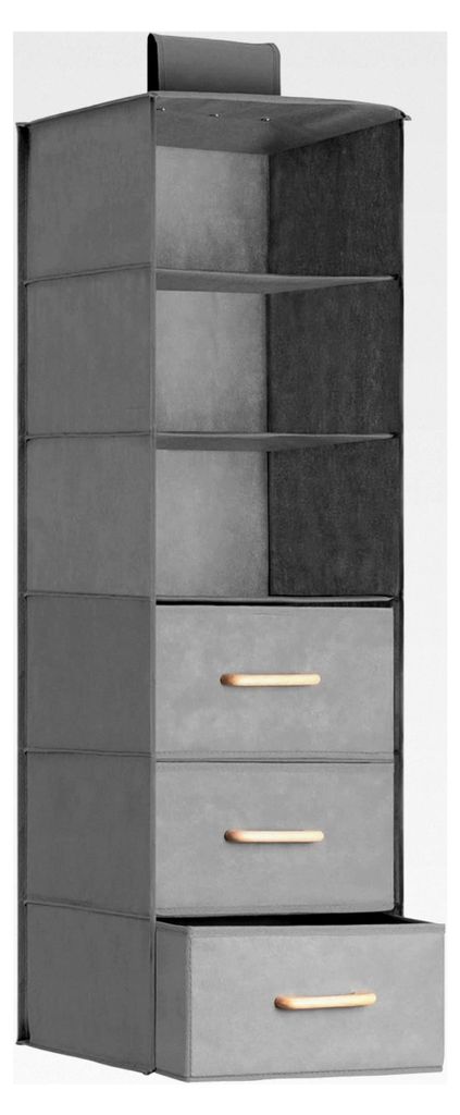 Hängeregal mit Schubladen