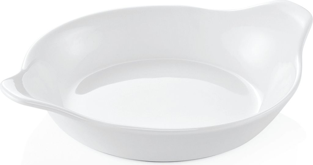 Backform rund Ø 17 cm weiß, Porzellan