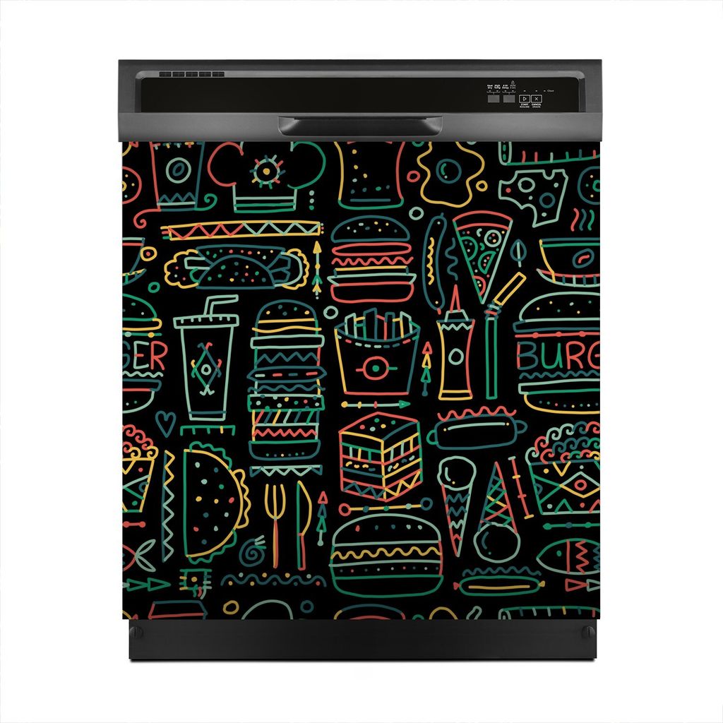 Magnete Dekorative 60x60 cm Küche Magnetmatte Spülmaschine - Cartoons Comics