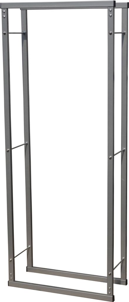 V2Aox Kaminholzständer Metall, Kaminholzregal innen, Holzständer Regal für Aufbewahrung von Kaminholz, Brennholz und Feuerholz