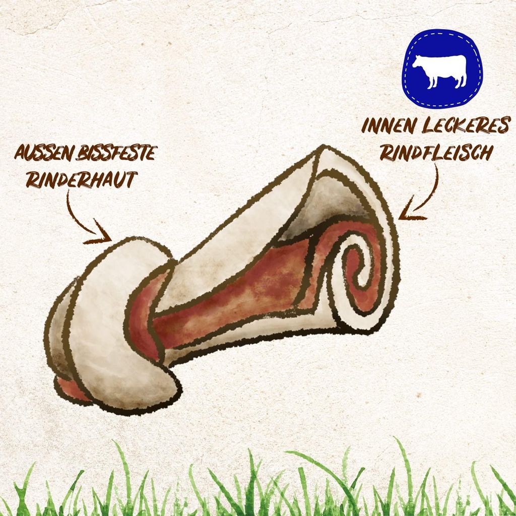 8in1 Delights Beef Knochen L, gesunder Kauknochen für große Hunde, Rindfleisch