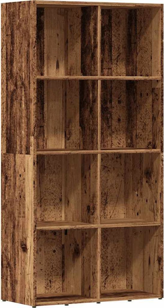 vidaXL Bücherregal Altholz-Optik 66x30x130 cm Holzwerkstoff Produktbild 