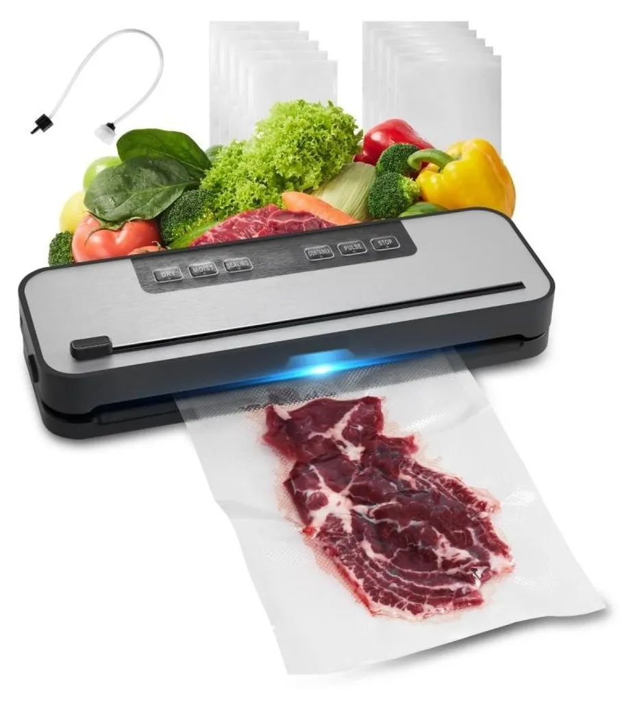 Sigillatrice Sottovuoto 5 in 1 Professionale 100W + 10 Sacchetti Gratis