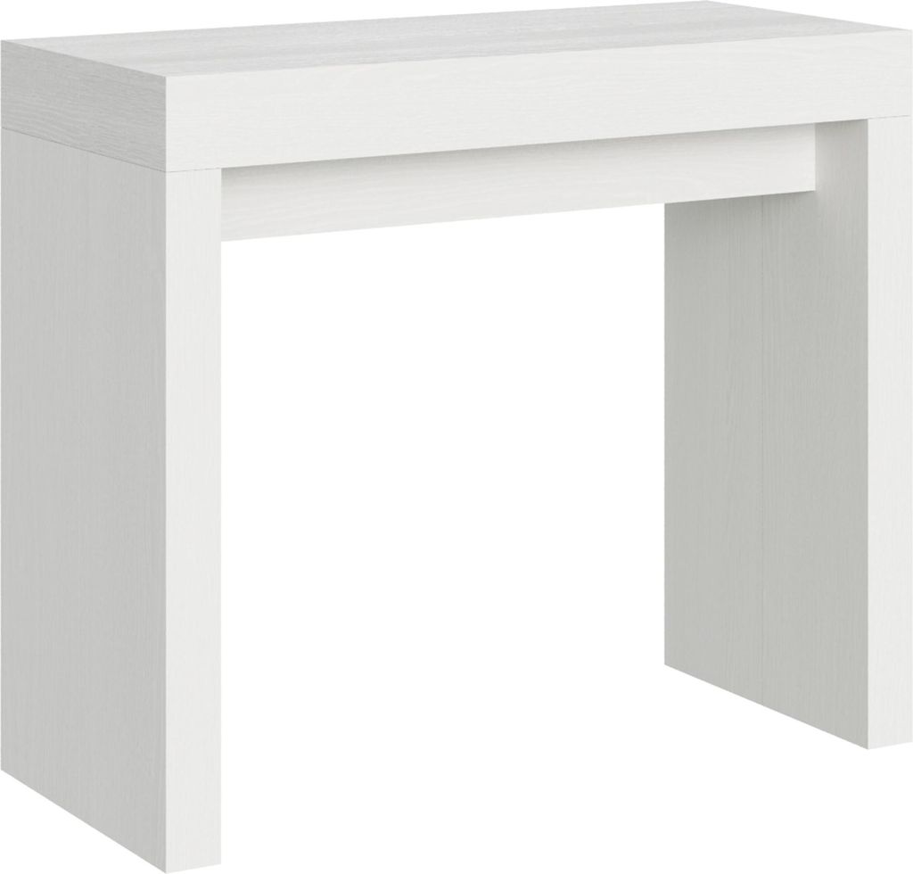 ITAMOBY - Ausziehbarer Konsolentisch 90x40/196 cm Roxell Small Esche weiß