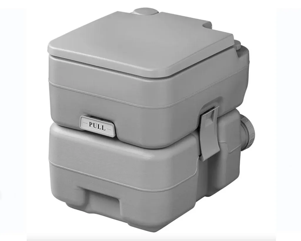 Toilettes de camping 20L WC de voyage portable avec pompe de rinçage