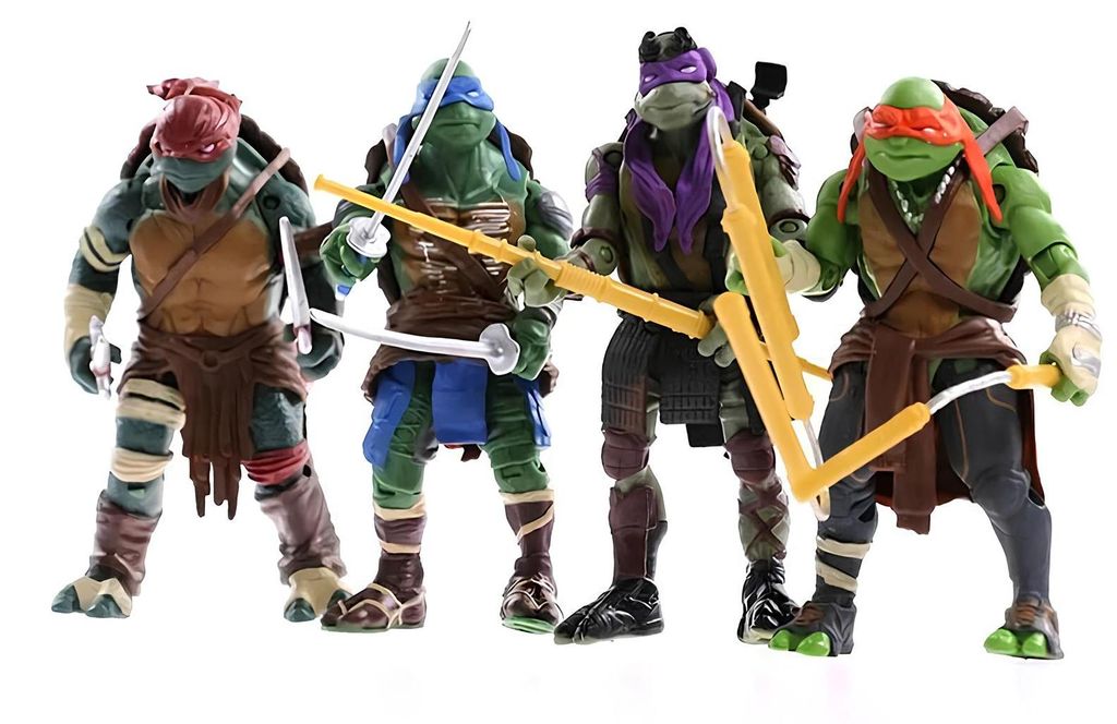 Ninja Turtles Figuren 15 cm, Satz von 4 Stück