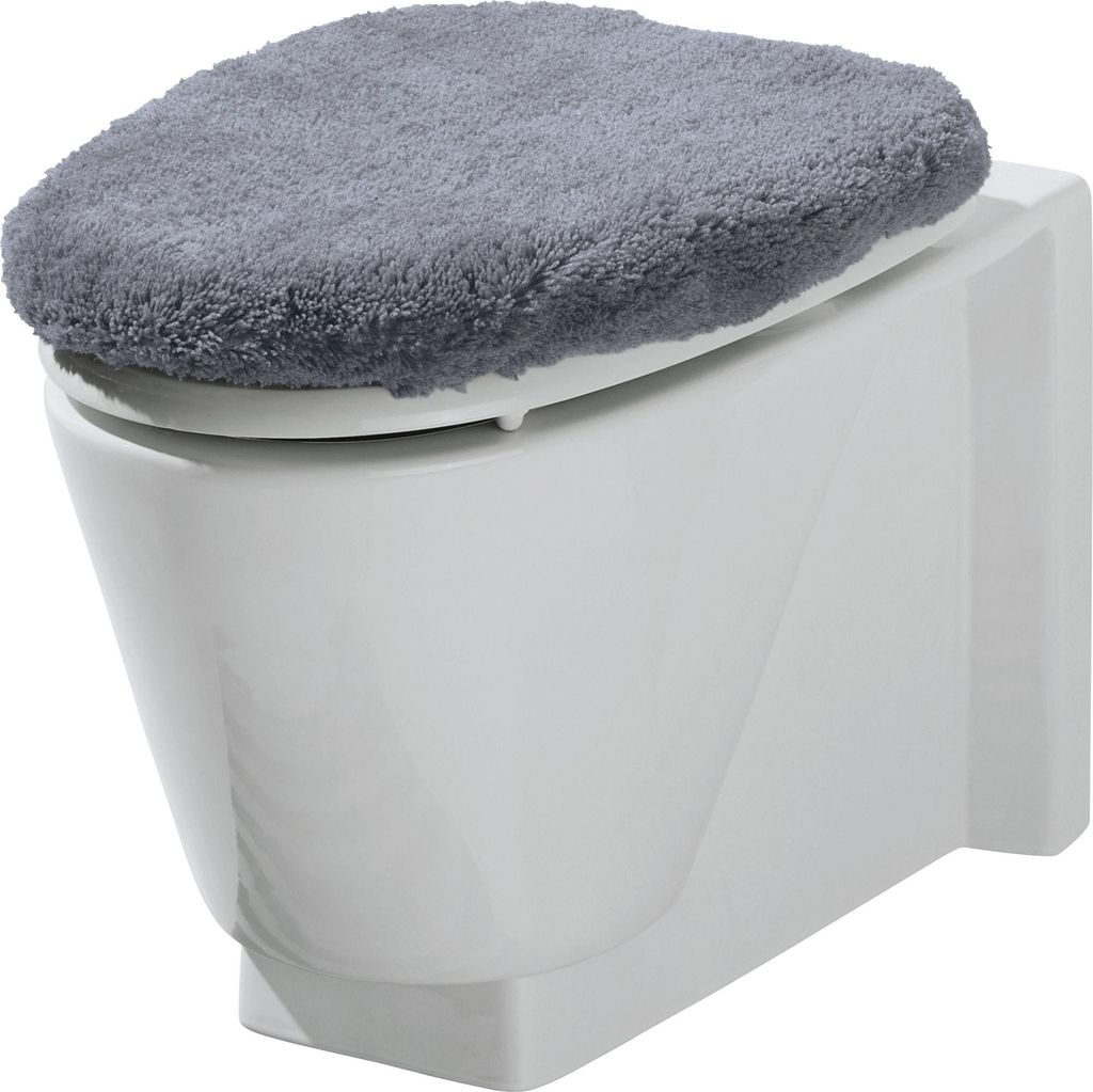 Erwin Müller WC-Deckelbezug Wellness" grau 47x50 cm"