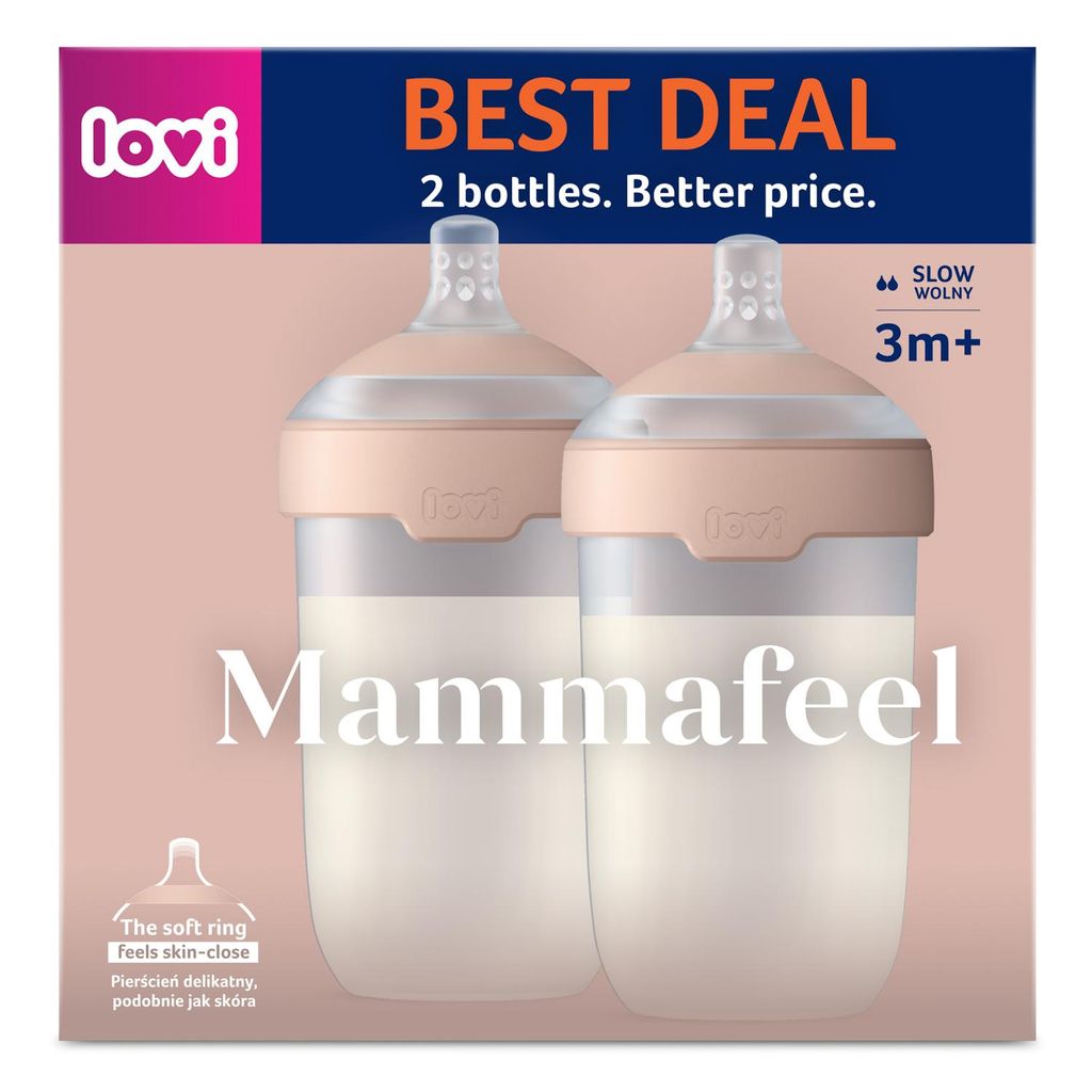 LOVI Mammafeel Babyflasche 250 ml Doppelpack 0596 Obrázek produktu 