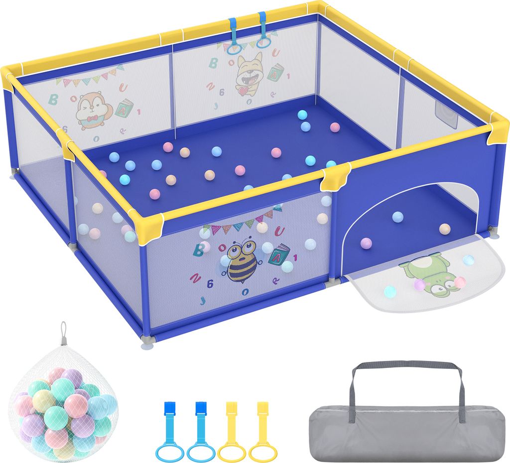UISEBRT Baby Parc 180 x 200 cm, Parc antidérapant avec Image du produit 