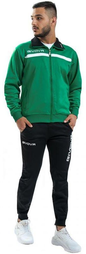 Givova - "Tuta One" Trainingsanzug Set für Herren MR78186 (M Regulär) (Grün/Schwarz)