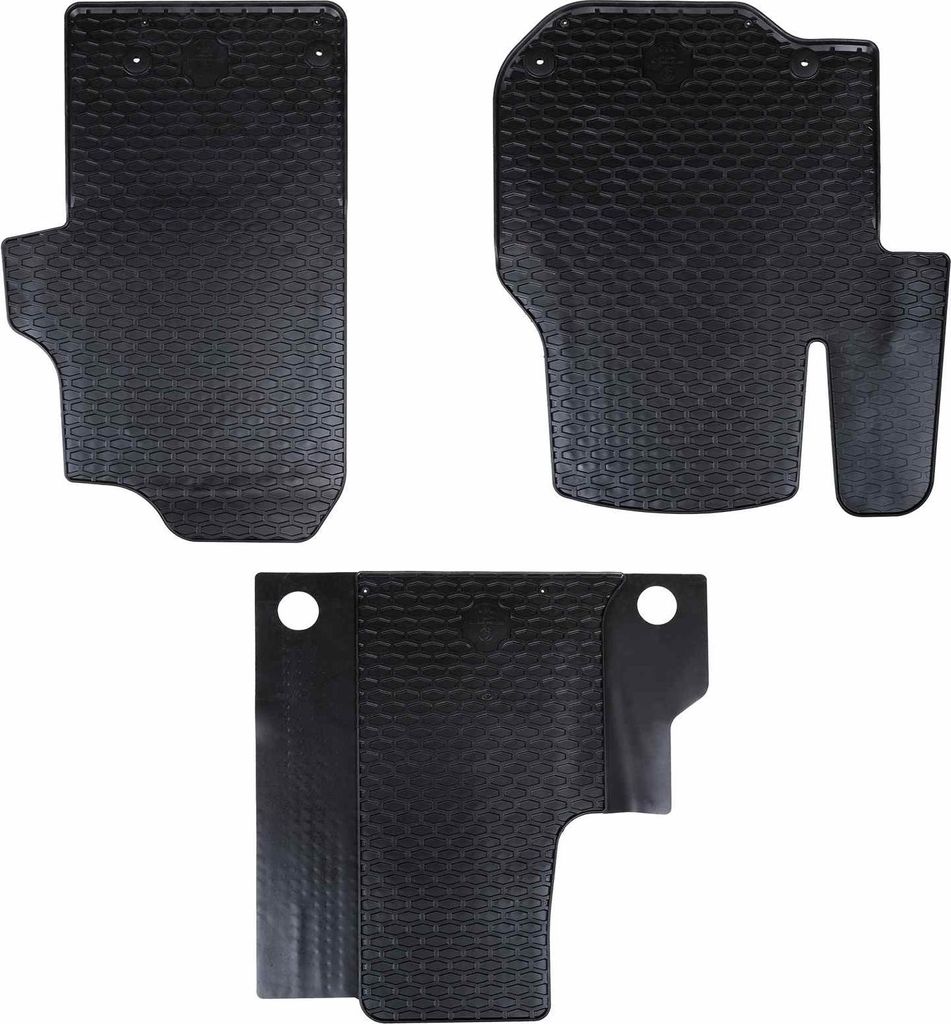 "Schlussverkauf" Autofußmatte 3 Stück - moderne-desgin - Schwarz VW CRAFTER , TGE TPE C16148