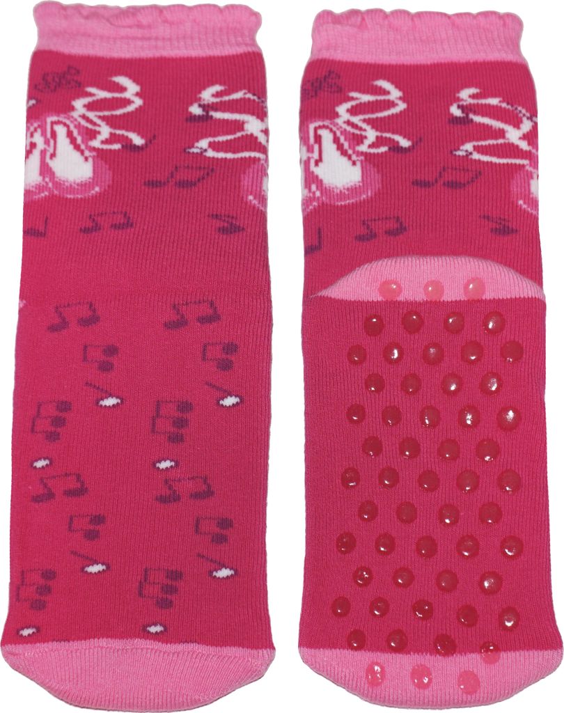 Kinder ABS-Socken für Mädchen aus Baumwolle Ballettschuhe Pink Größe 35-38