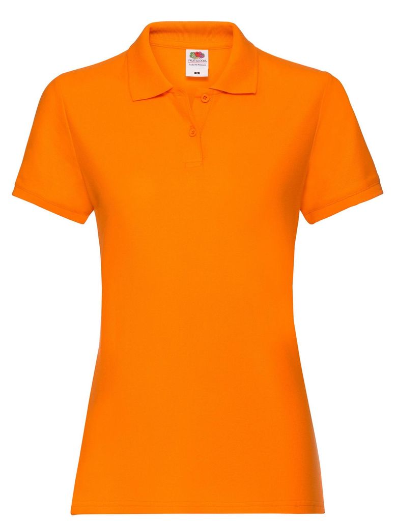 Fruit of the Loom - "Premium" Poloshirt für Damen LT1877 (M) (Orange)
