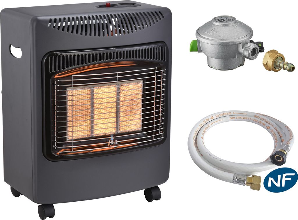 Gasheizofen Infrarot Daris Sannover 4200 W + Verbindungsset