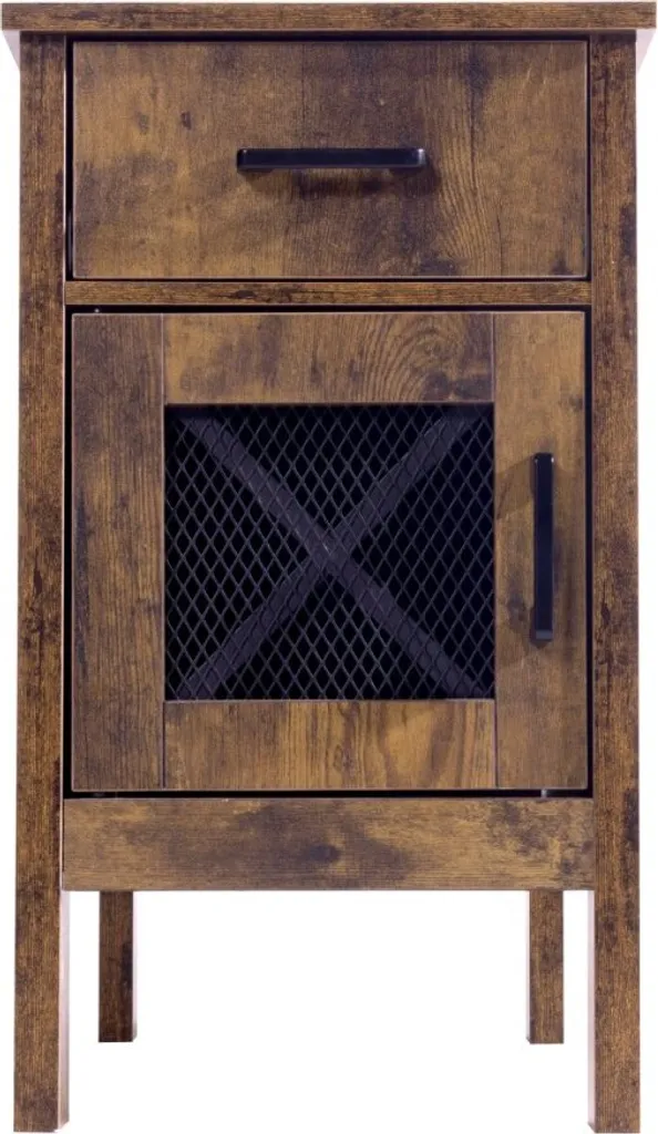 Table de chevet avec prise USB et courant intégrée bois clair L40 - 10