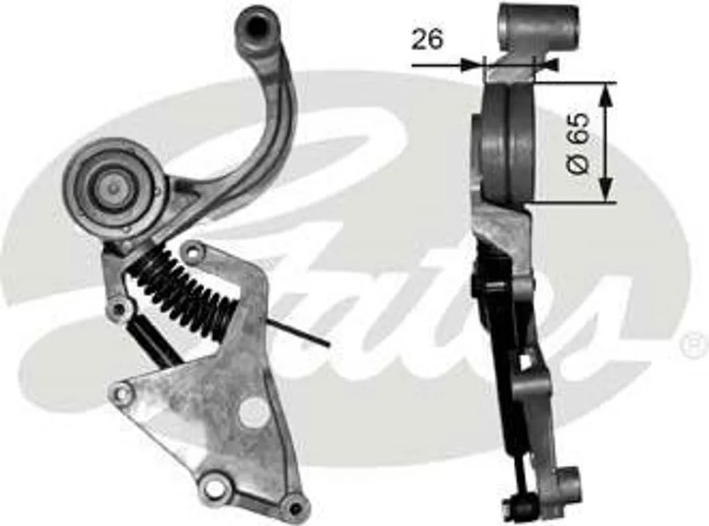 Gates T38404 Tendeur de Courroie OE 11287509476 pour Mini Cooper R50