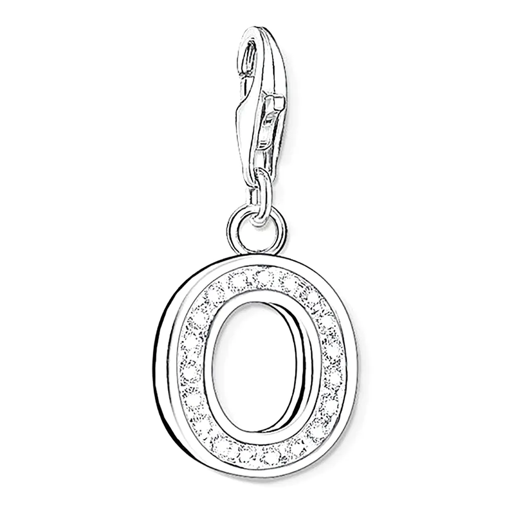 Ciondolo Thomas Sabo Lettera O 0237-051-14 Argento 925 e Zirconi - 1