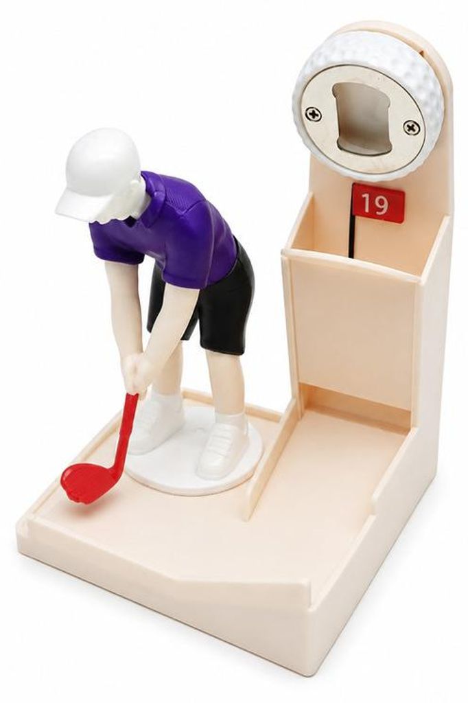 Flaschenöffner Golf 3D-Druck Kronkorken-Werfer – Produktbild 