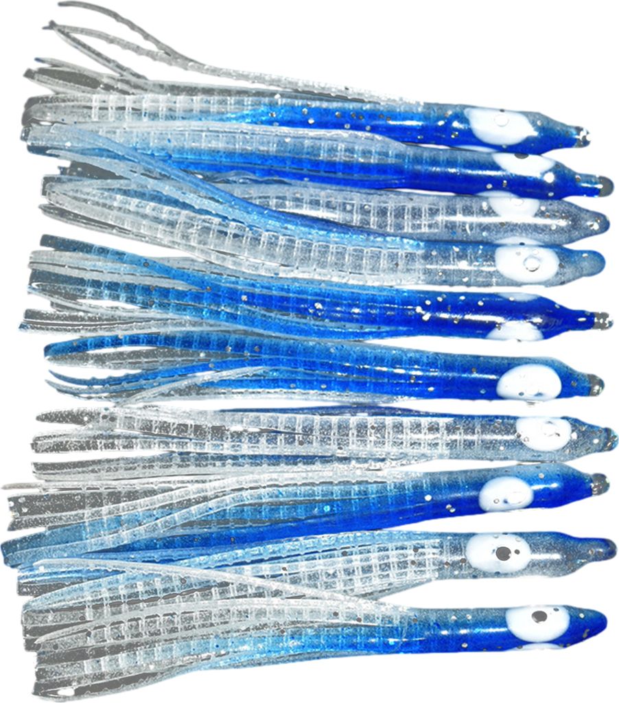10 Stück 7 cm Angelköder Realistische Fisheye-Leuchtsimulation Verlockendes Angeln Weiche Gumminadel Leuchtender Tintenfisch Köder Outdoor Angeln