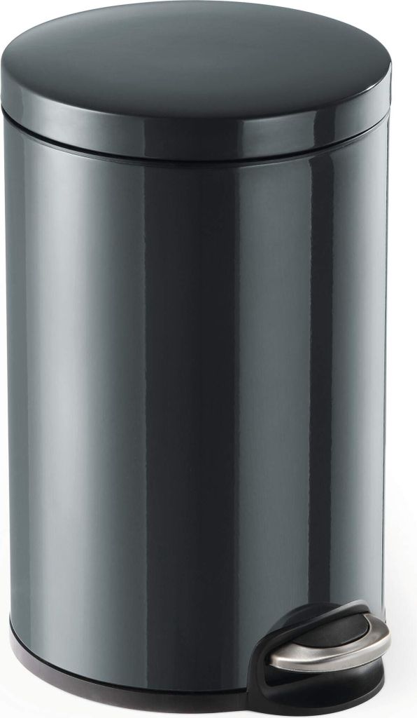 DURABLE Treteimer Metall 12L rund, 341158 anthrazit Produktbild 