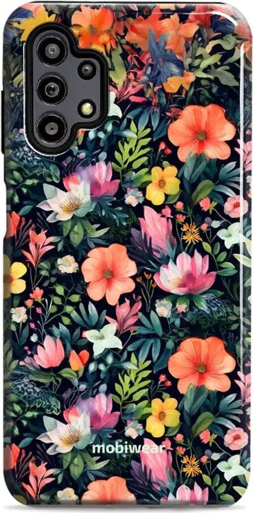 Handyhülle für Galaxy A32 5G, Mobiwear Elite Pro, Bunt-Blumig