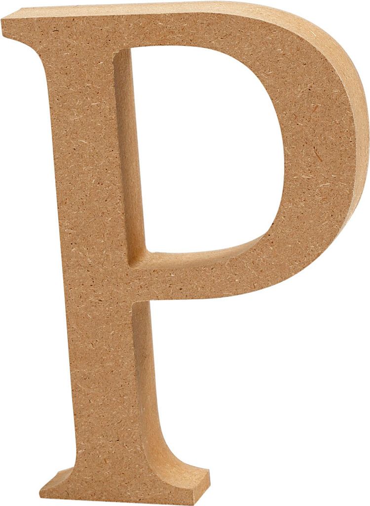 Creativ Company Letter P MDF 13cm, 1.