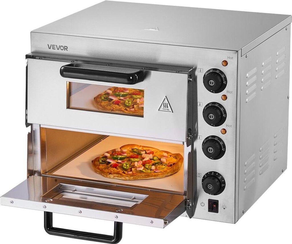 Commercial Countertop Pizza Oven Electric Pizza Oven for 14" Pizza Indoor