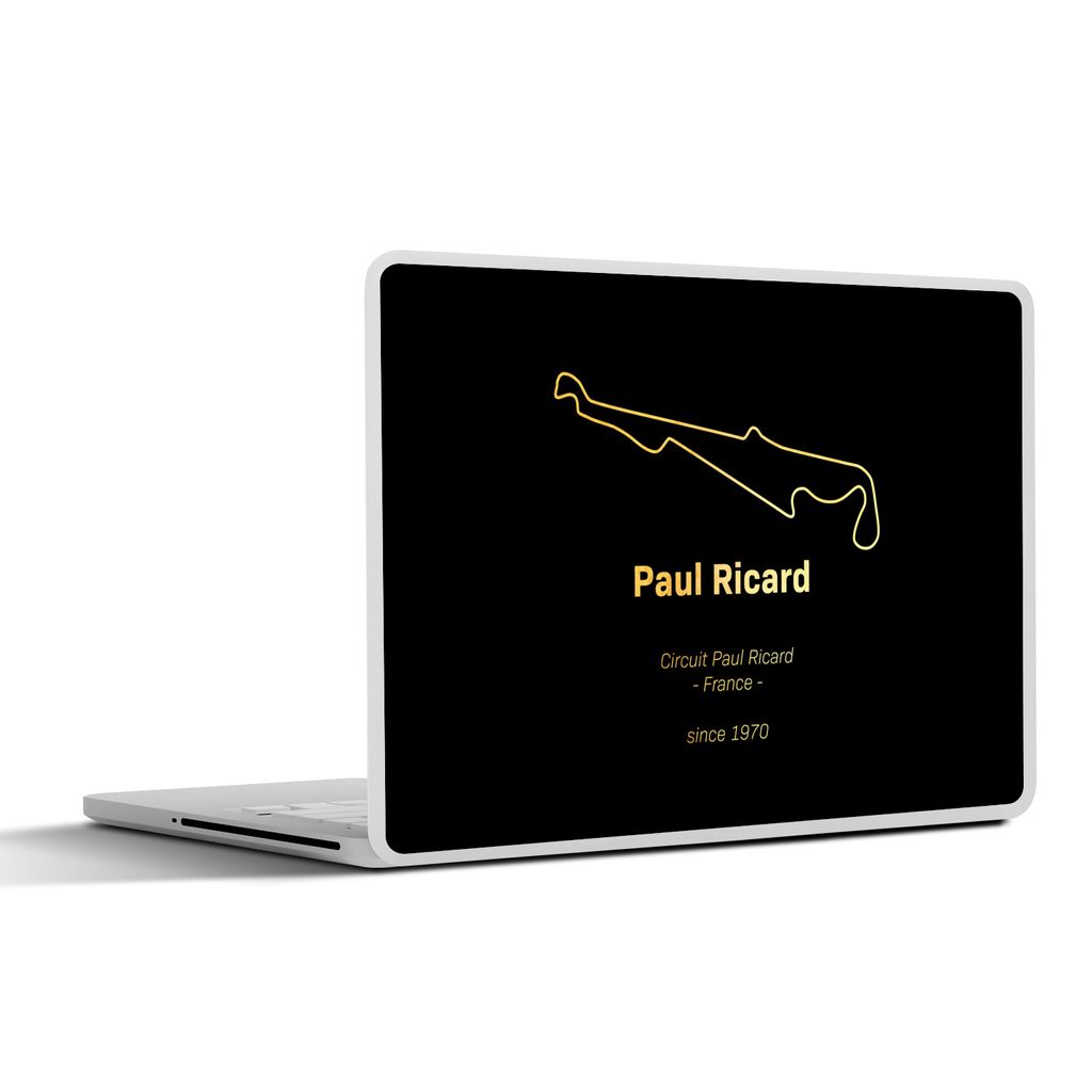 MuchoWow Laptop Aufkleber Sticker Cover Frankreich - F1 - Rennstrecke 30x22 cm - Laptop-Sticker