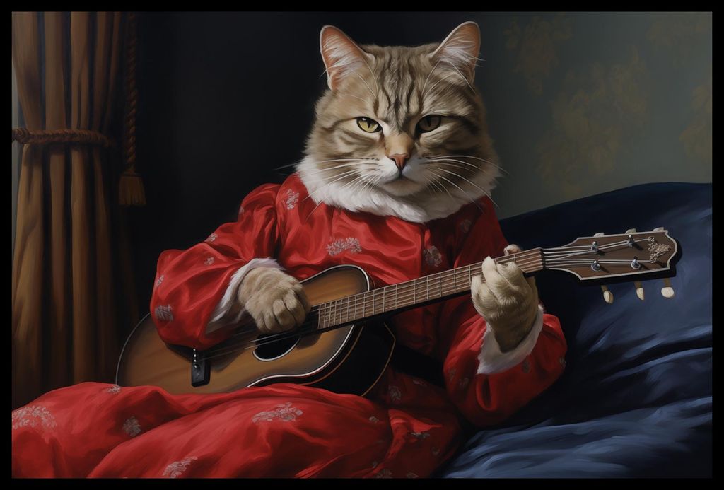 Plakat 60x40cm Melodie der Katzenpfote